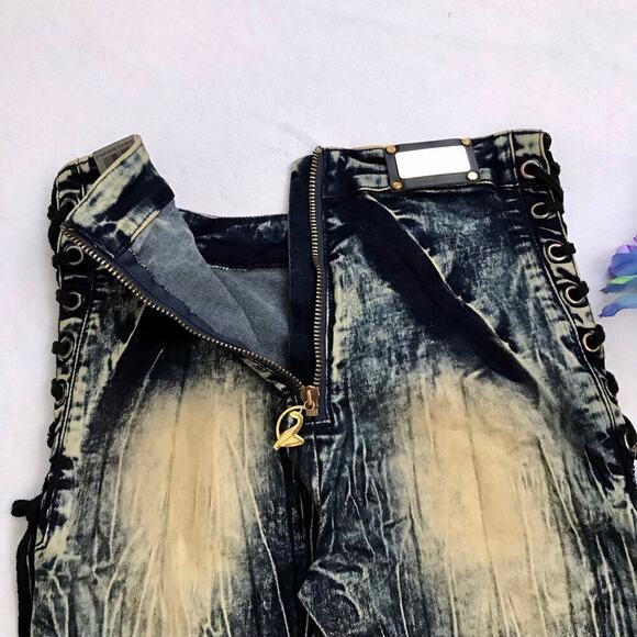 Baby Phat NWT Distressed Stone Wash Skinny Jeans Juniors/Women 7/8 - Picture 9 of 11